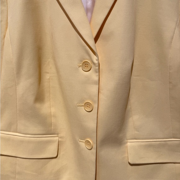 Vintage Talbots Yellow Button Front Blazer Size Small - Picture 3 of 6